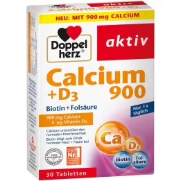 DOPPELHERZ Calcium 900+D3 tablets, 30 pcs
