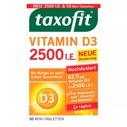 TAXOFIT Vitamin D3 2500 IU tablets, 50 pcs