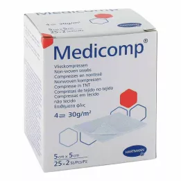 MEDICOMP Fleece comp.sterile 5x5 cm 4-ply, 25X2 pcs