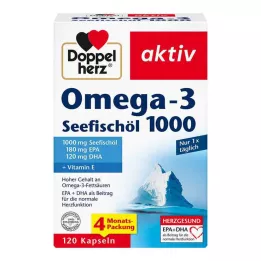 DOPPELHERZ Omega-3 sea fish oil 1000 capsules, 120 pieces