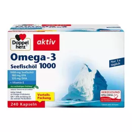 DOPPELHERZ Omega-3 sea fish oil 1000 capsules, 240 pieces