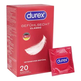 DUREX Gefühlsecht classic condoms, 20 pcs