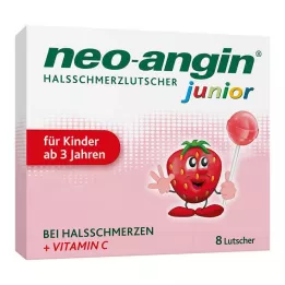NEO-ANGIN junior sore throat lollipops, 8 pieces