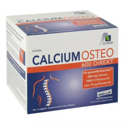 CALCIUM OSTEO 600 direct portion sticks, 120 pcs