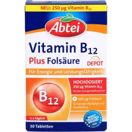 ABTEI Vitamin B12 Plus Folic Acid Depot Tablets, 30 pcs