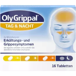 OLYGRIPPAL Day &amp; Night 500 mg/60 mg tablets, 16 pcs