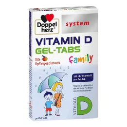 DOPPELHERZ Vitamin D gel tabs family system, 30 pcs