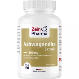 ASHWAGANDHA EXTRAKT 500 mg capsules, 120 pcs