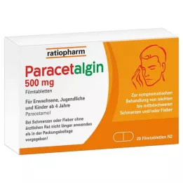 PARACETALGIN 500 mg film-coated tablets, 20 pcs