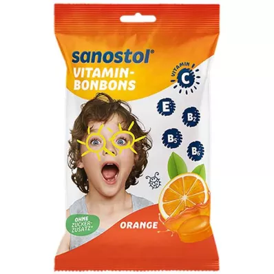 SANOSTOL Orange Vitamin Candies, 75 g