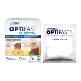 OPTIFAST Selection Drinks &amp; Creams Powder, 8X55 g