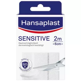 HANSAPLAST Sensitive Plaster.hypoallergenic 6 cmx2 m, 1 pc