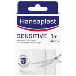 HANSAPLAST Sensitive Plaster.hypoallergenic 6 cmx1 m, 1 pc