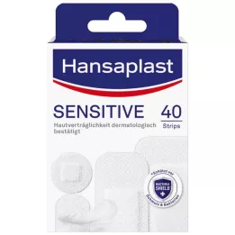HANSAPLAST Sensitive Plaster Hypoallergenic Strips, 40 pcs