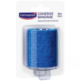 HANSAPLAST Fixation bandage self-adhesive.6 cmx4 m blue, 1 piece