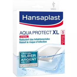 HANSAPLAST Aqua Protect wound dressing antibact.6x7 cm, 5 pcs