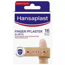 HANSAPLAST Elastic Finger Plaster Strips, 16 pcs
