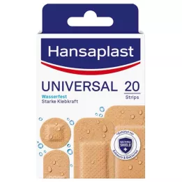 HANSAPLAST Universal plaster strips waterproof, 20 pcs