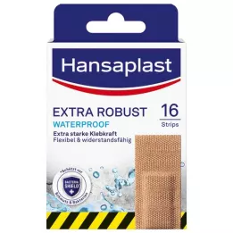 HANSAPLAST extra robust waterproof plaster strips, 16 pieces