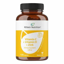 Vitamin C + Vitamin D + Zinc Immune System Ultra Capsules, 120 pcs