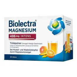 Biolectra Magnesium 486 mg intense drinking powder Ora-Man., 20 pcs