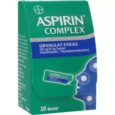 ASPIRIN Granulat złożony patyki 500 mg/30 mg gran., 10 szt