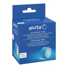 Alvita Kinesiology Tape 5 cmx5 m blue, 1 piece