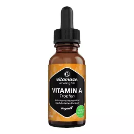 VITAMIN A 500 µg high dose vegan drops, 50 ml