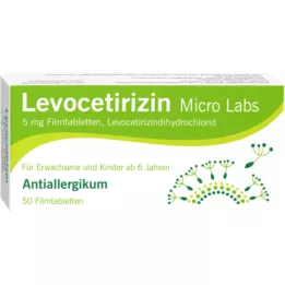 LEVOCETIRIZIN Micro Labs 5 mg film -coated tablets, 50 pcs