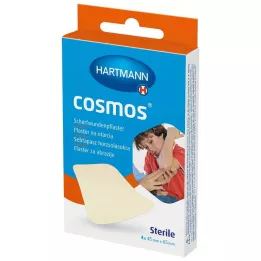 COSMOS Abrasion plaster 45x65 mm sterile, 4 pcs