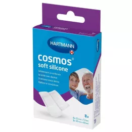 COSMOS soft silicone plaster strips 2 sizes, 8 pieces