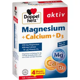 DOPPELHERZ Magnez+wapń+tabletki D3, 120 szt