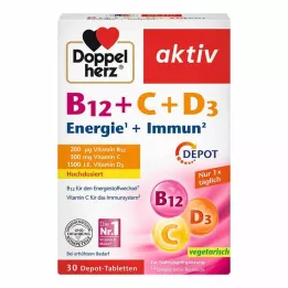 DOPPELHERZ B12+C+D3 depot active tablets, 30 pcs