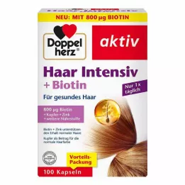 DOPPELHERZ Hair Intensive+Biotin Capsules, 100 pcs