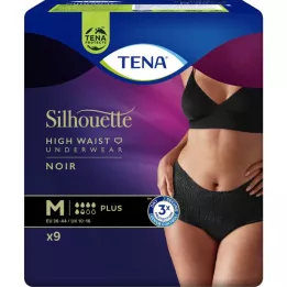 TENA SILHOUETTE Plus M Noir, 9 pcs
