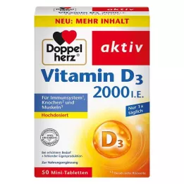 DOPPELHERZ Vitamin D3 2000 IU tablets, 50 pcs