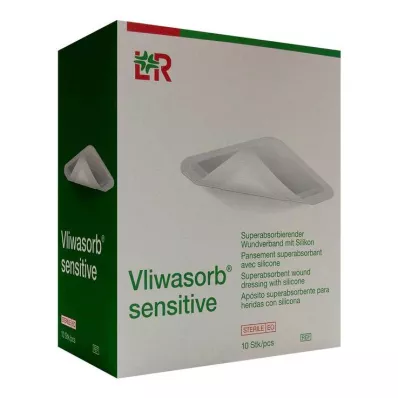 VLIWASORB sensitive 10x20 cm superabsorbent wound dressing, 10 pcs