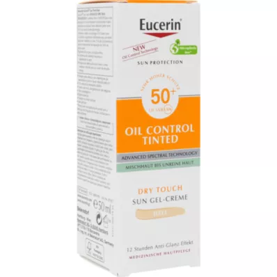 EUCERIN Sun Oil Control tinted Creme LSF 50+ hell, 50 ml