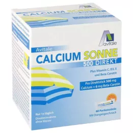 CALCIUM SONNE 500 Direct Portion Sticks, 60 pcs