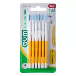 GUM Bi-Direction Interdentalb.1.4 mm yellow, 6 pcs