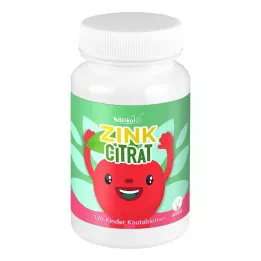 ZINKCITRAT Kids chewable tablets vegan, 120 pcs