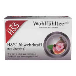 H&amp;S Defense with Vitamin C Filter Bags, 20X1.8 g