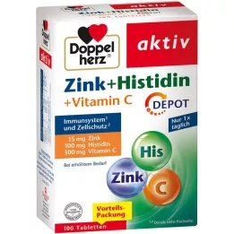 DOPPELHERZ Zink+Histydyna Depot Tabletki Aktywne, 100 szt