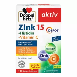 DOPPELHERZ Zinc + histidine depot tablets active, 100 pcs