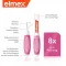 ELMEX Interdental brushes ISO Gr.0 0.4 mm pink, 8 pcs