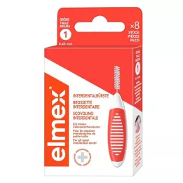 ELMEX Interdental brushes ISO size 1 0.45 mm orange, 8 pieces