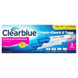 CLEARBLUE Pregnancy test TripleCheck ultra-early, 3 pcs