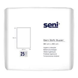 Seni® Soft Super bed protection underlay 90x60 cm, 25 pcs