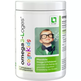Omega3-Loges Cognikids plant chewing rage, 120 pcs