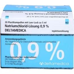 NATRIUMCHLORID-Lösung 0,9% Deltamedica Luer-Lo Pl., 20X5 ml
